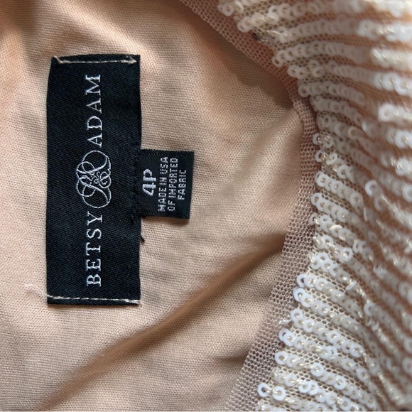 Adam Sequin Top Maxi Dress in Rose Gold and Taupe - Picture 3 of 3